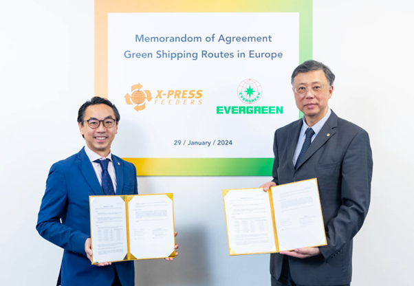 Evergreen and X-Press Feeders to Launch Green Shipping Routes in Europe
