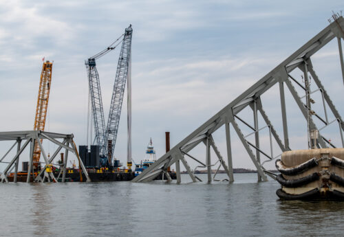 Baltimore Key Bridge collapse: bridge wreckage removal commenced