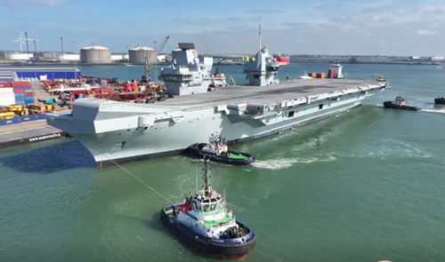 Boluda Towage assists Royal Navy’s powerful warship (Video)