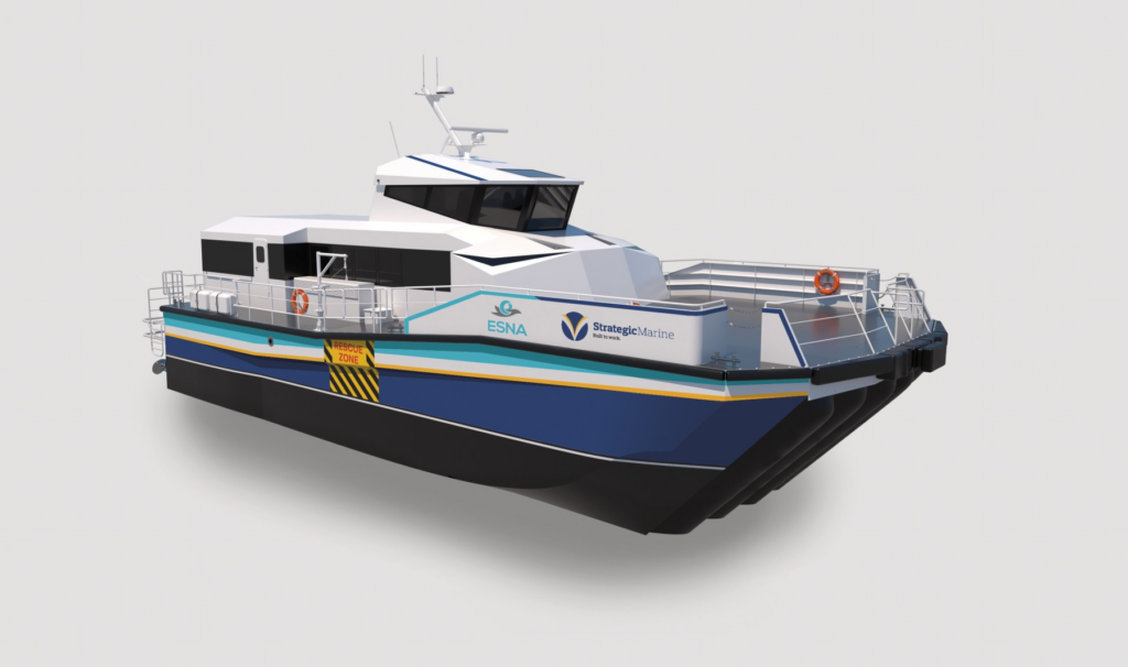 ESNA, Strategic Marine develop surface effect ship CTV for offshore wind market