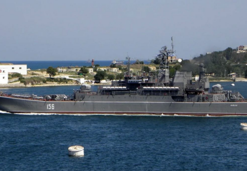 Ukraine says it hit Russian landing ship in major attack on Crimea