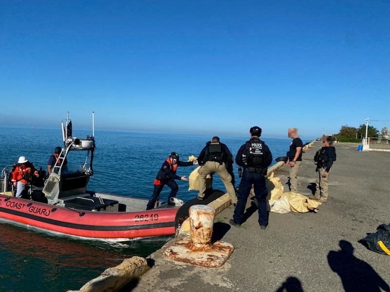 US Coast Guard offloads $4.5m cocaine seized in Caribbean Sea