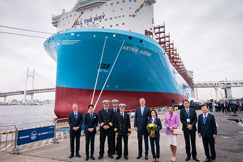 Maersk names its second large methanol boxship “Astrid Mærsk”