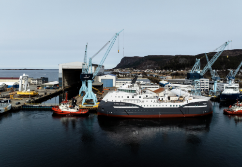 First Olympic commissioning service operation vessel launched by Ulstein