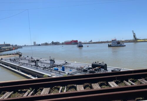 Barge collided Pelican Island Bridge in Texas