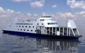 Newly built Long Island Ferry Launched at Eastern Shipbuilding