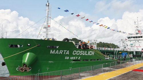 Fratelli Cosulich Inaugurates chemical bunker tanker newbuild