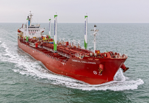 Chemical tanker to get CO2 Green Award for wind technology use