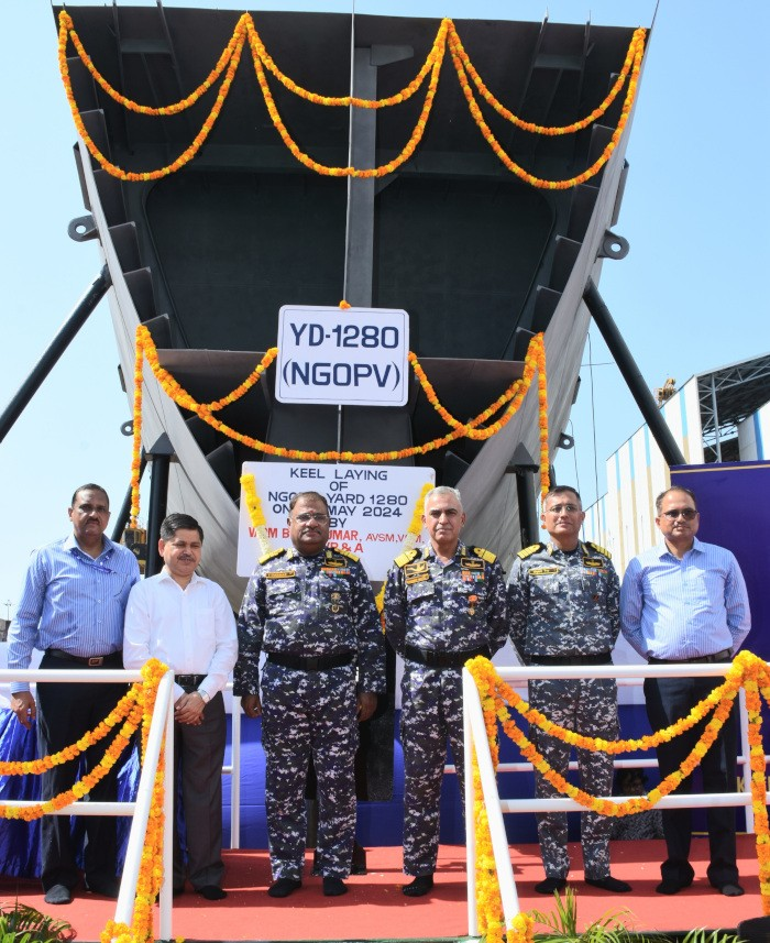 India holds keel laying for next generation offshore patrol vessels