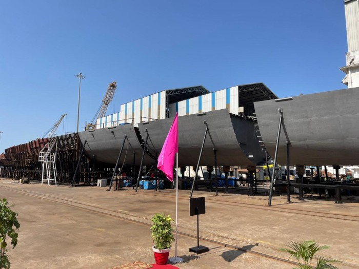 India holds keel laying for next generation offshore patrol vessels