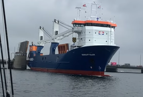 Mv Eemslift Ellen collision Hadsund bridge