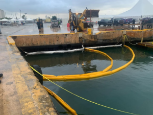 Mystery spill in San Juan Harbor, Puerto Rico