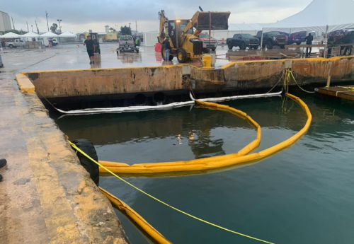 Mystery spill in San Juan Harbor, Puerto Rico