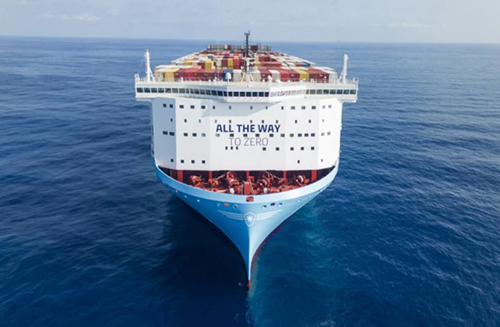 Maersk invites public to tour green boxship after name-giving event