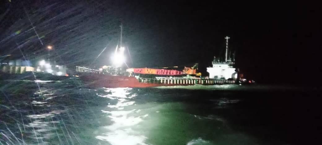 Port Klang confirms cargo ship afloat, engineers work on repairs after sinking rumours