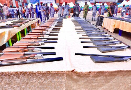 Nigeria seizes rifles, live ammunition pieces in container from Turkey