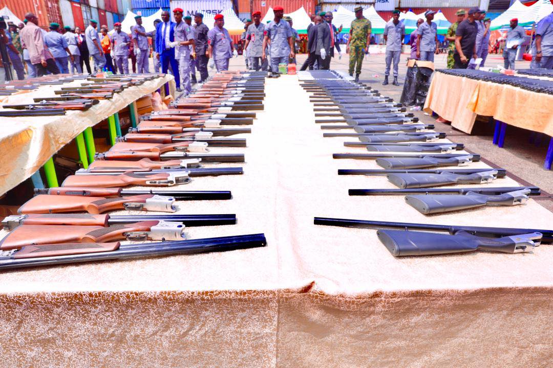 Nigeria seizes rifles, live ammunition pieces in container from Turkey