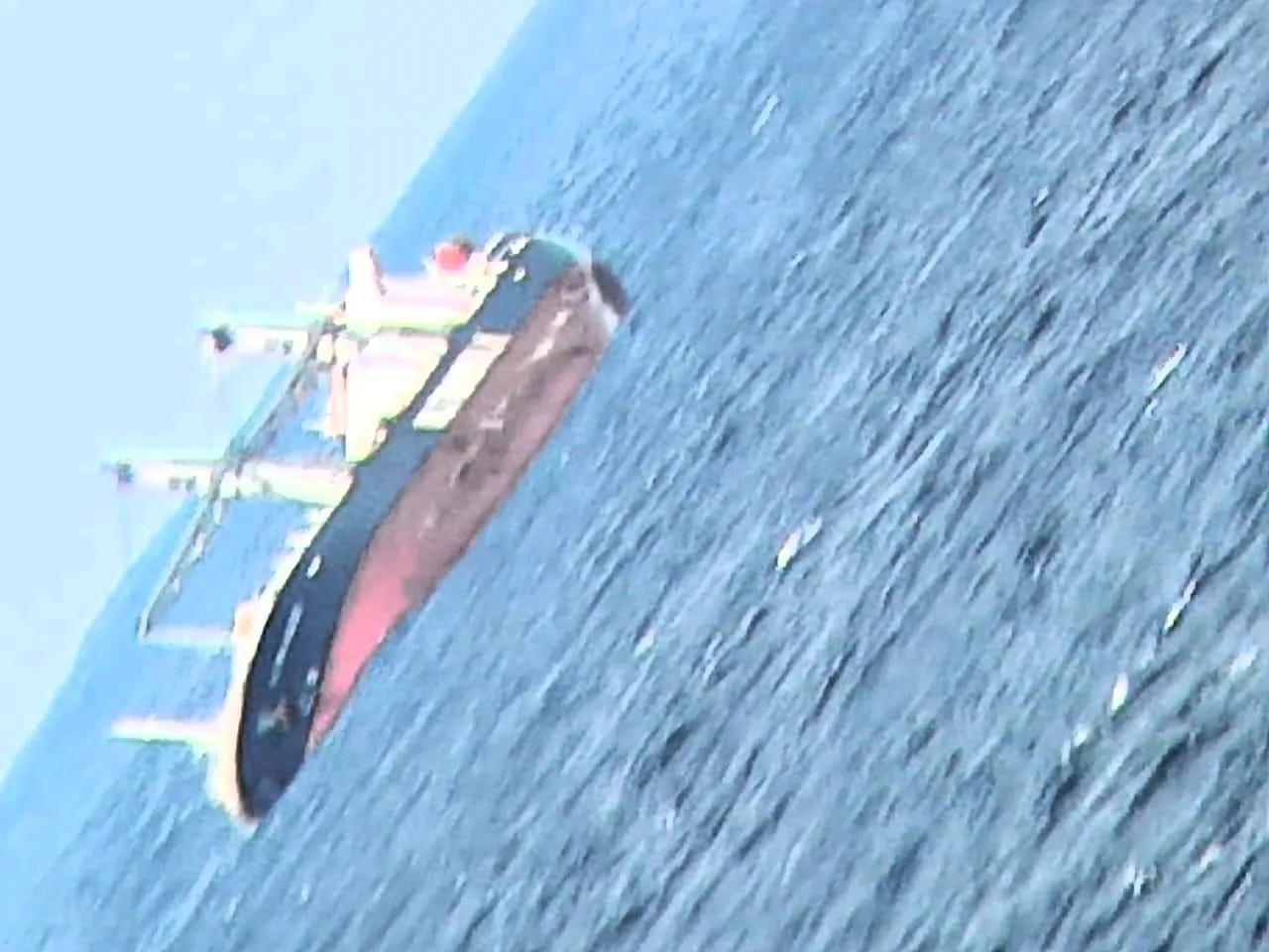 Crew abandons listing cargo ship on the Atlantic Ocean