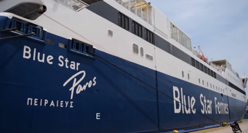 Blue Star Paros: ΙΧ έκανε όπισθεν και παρέσυρε ναυτικό