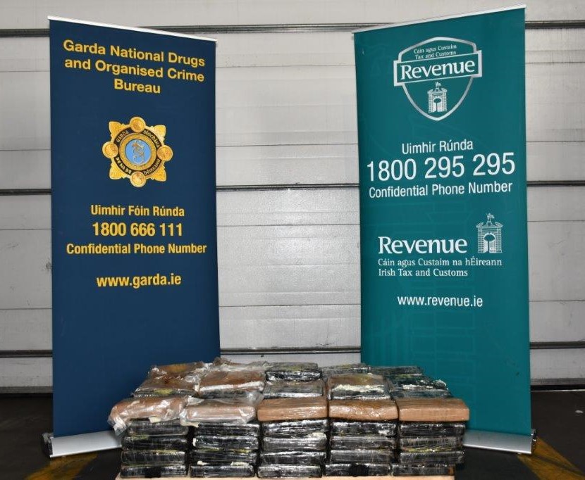 Cocaine worth over €10m seized at Dublin Port after joint operation