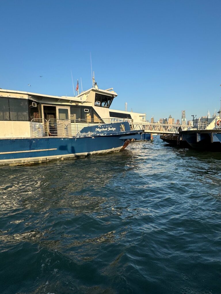 Passengers evacuated after NY Waterway ferry suffers onboard fire