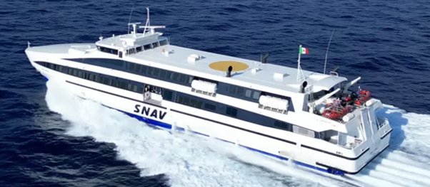 Intermarine delivers high-speed ferry to MSC’s Group SNAV