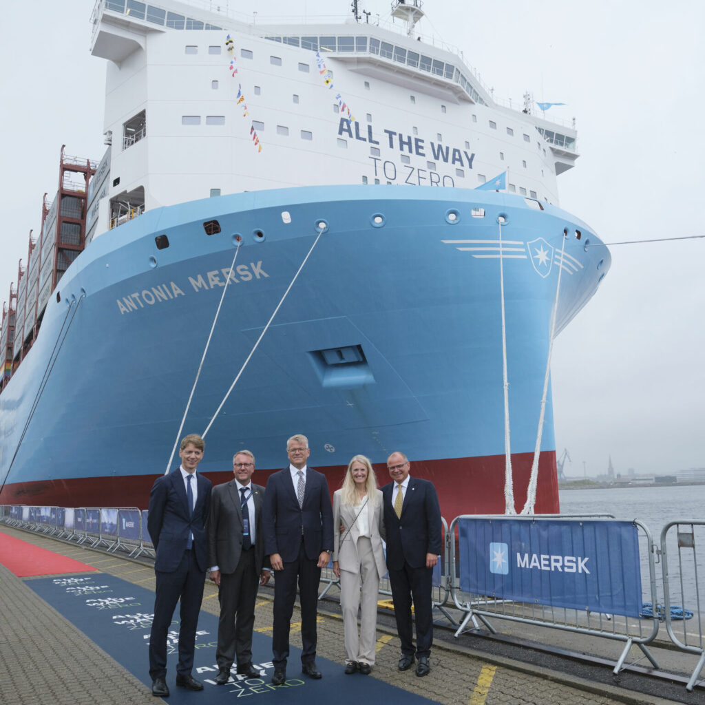 Maersk Names Third Large Methanol Dual-Fuel Boxship in Aarhus