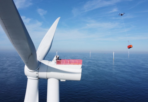 Ørsted launches heavy-lift cargo drone operations at Borssele Offshore Wind Farm