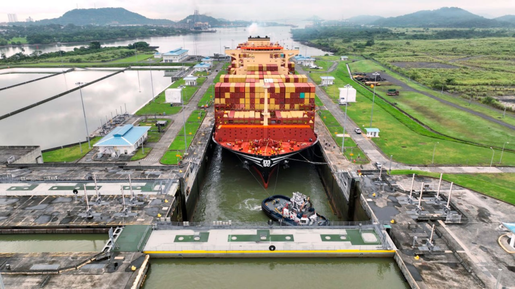 MSC Boxship Sets Record for Panama Canal Largest Cargo Capacity