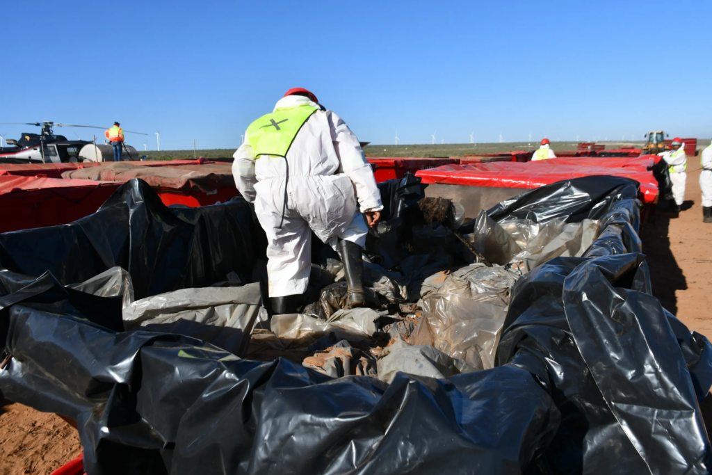 Grounded vessel on South Africa’s west coast tears further into pieces