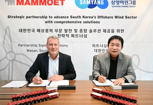 Mammoet inks deal for South Korea's Offshore Wind sector