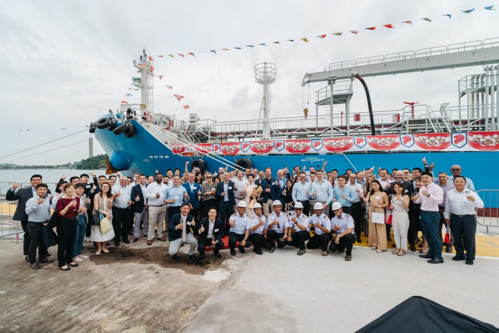 Amalthea LNG tanker ceremony