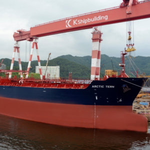 K Shipbuilding’s first 50,000 DWT LNG dual-fuel MR tanker delivered to LR Class