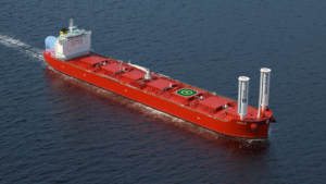 Klaveness Combination Carriers first move into wind with suction sails on newbuild