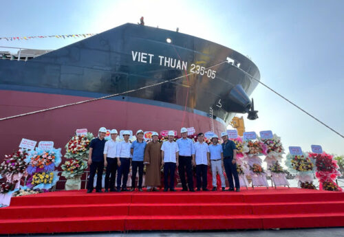 Pacific Shipbuilding JSC launches 23,100-dwt Viet Thuan