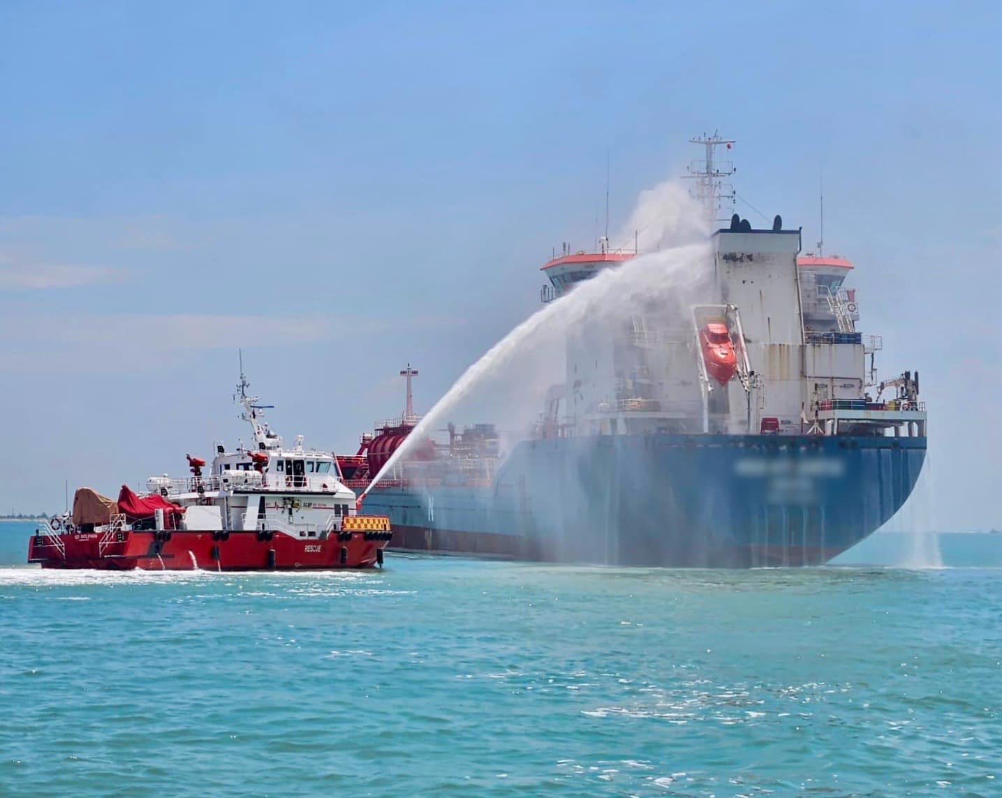 Fire breaks out on Malta-flagged tanker in East Johor Strait