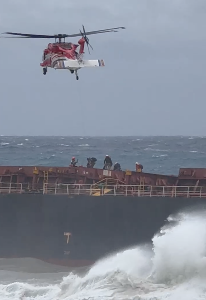 Taiwan rescues all seafarers from flooded bulker as typhoon approaches