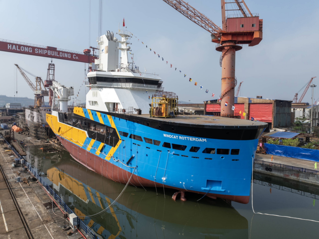 Windcat’s first groundbreaking CSOV launched by Damen