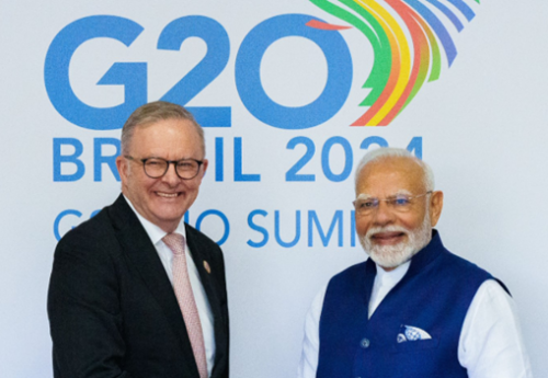 Australia partners with India in the renewable energy sector, ship building