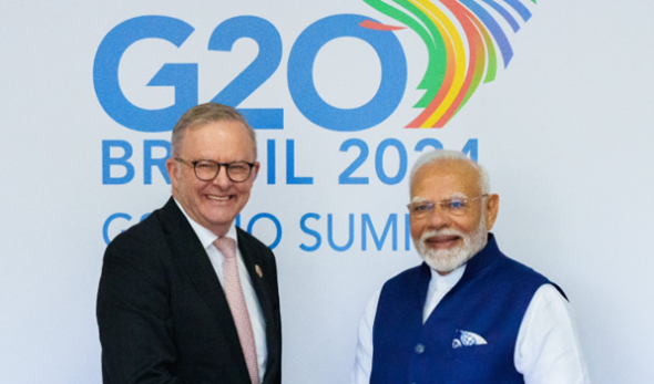 Australia partners with India in the renewable energy sector, ship building