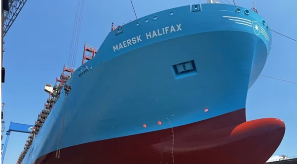 Maersk completes dual-fuel methanol conversion on large boxship