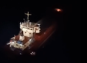 Crew Airlifted from Burning Cargo Ship off Bornholm