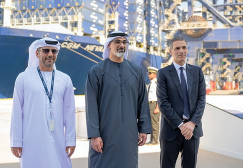 Abu Dhabi’s crown prince inaugurates CMA Terminals Khalifa Port