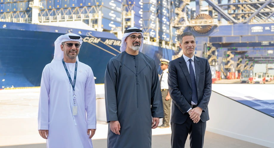 Abu Dhabi’s crown prince inaugurates CMA Terminals Khalifa Port