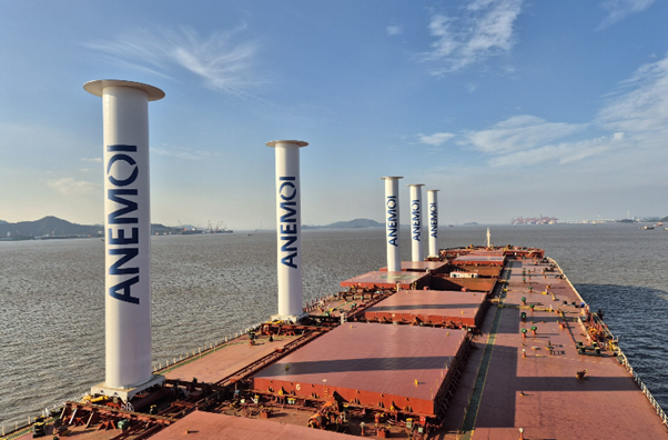 Anemoi completes large rotor sail installation onboard Vale VLOC