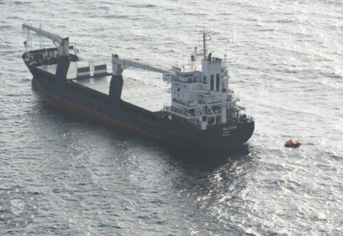 Ship abandoned after engine room flooded