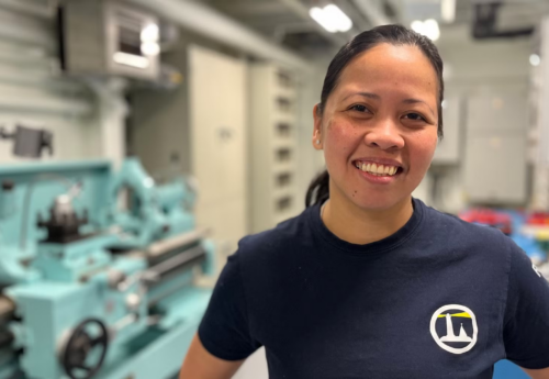 Ailene Barrios Furetank’s first female chief engineer