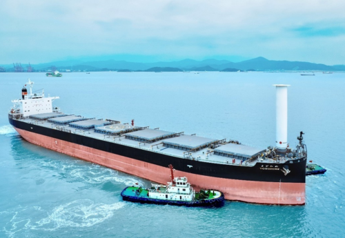 Norsepower completes installation of rotor sail onboard bulk carrier