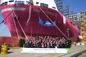 ONE marks milestone with first owned newbuild container ship