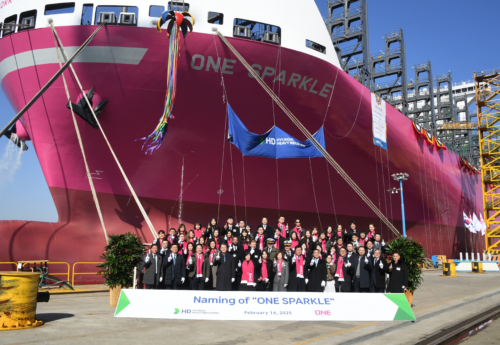 ONE marks milestone with first owned newbuild container ship